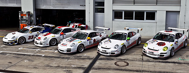 Car Collection Motorsport - Porsche 997 GT3 RSR, GT3 Cup S, GT3 Cup. Foto: R. Saurenmann